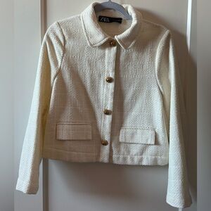Zara tweed jacket Sz M